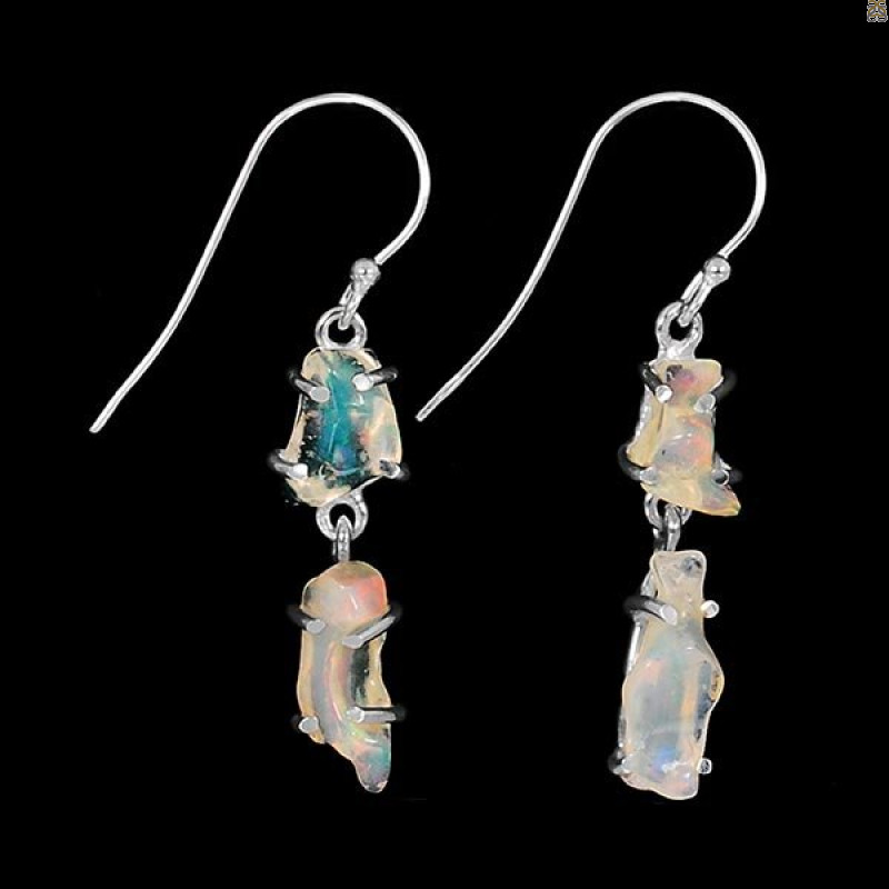 Opal Polished Nugget Earring-2E OPL-3-84