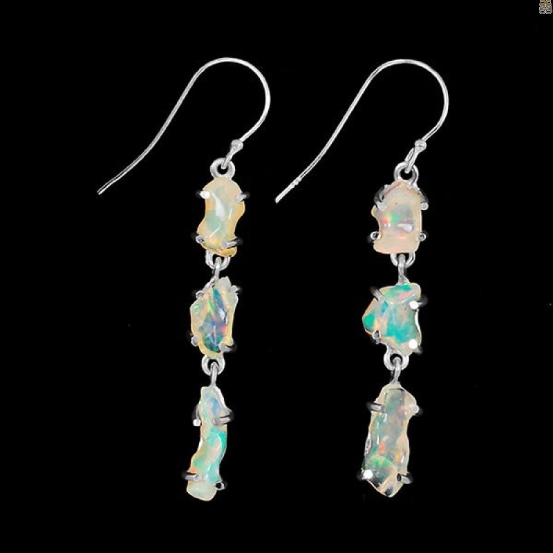 Opal Polished Nugget Earring-2E OPL-3-85