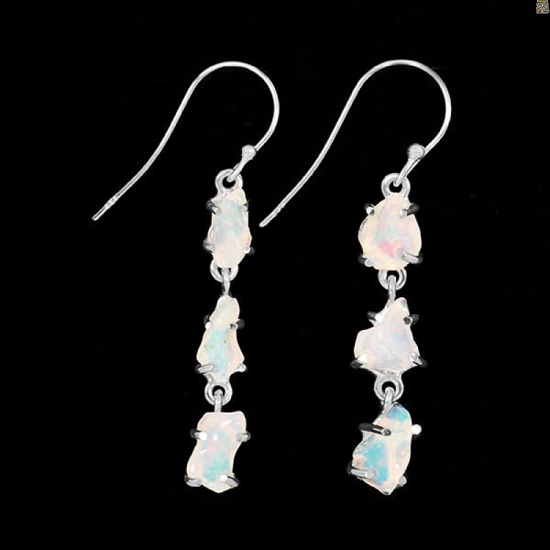Opal Polished Nugget Earring-2E OPL-3-87
