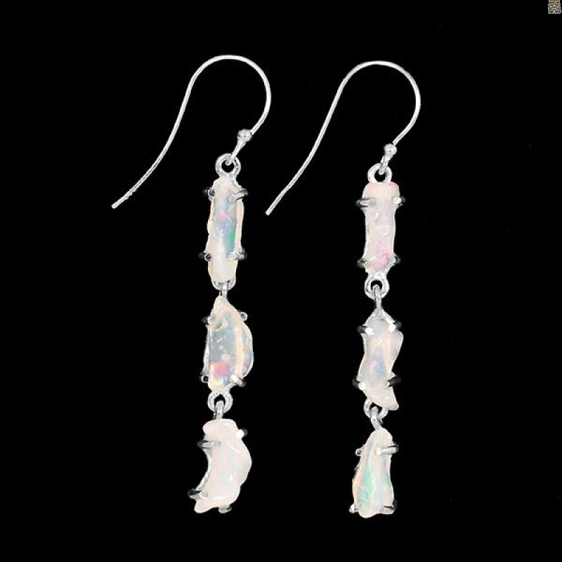 Opal Polished Nugget Earring-2E OPL-3-93