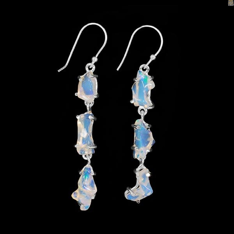 Opal Polished Nugget Earring-2E OPL-3-94