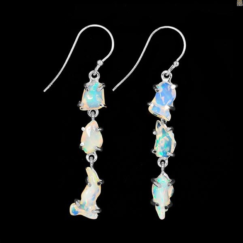 Opal Polished Nugget Earring-2E OPL-3-97