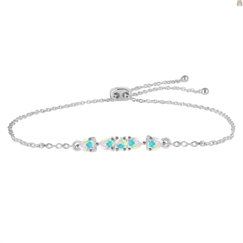 Opal Bracelet With Adjustable Camera Lock OPL-RDB-150.