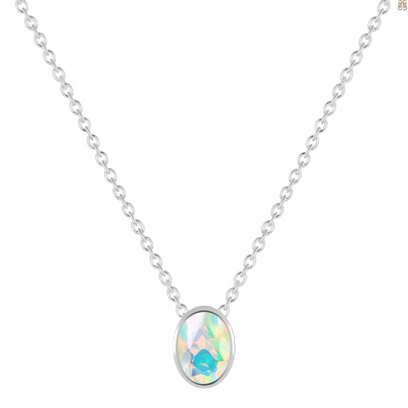 Opal Necklace OPL-RDN-455.