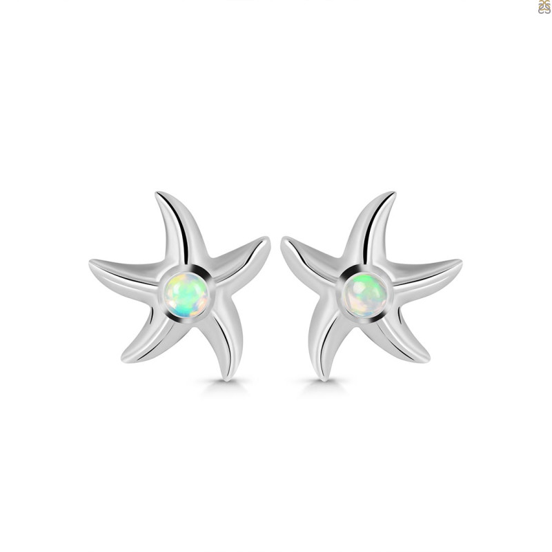 Opal Star Fish Stud Earring OPL-RUE-1.