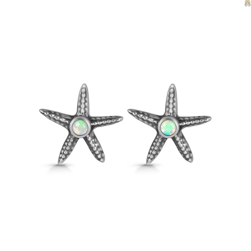 Opal Star Fish Stud Earring OPL-RUE-2.