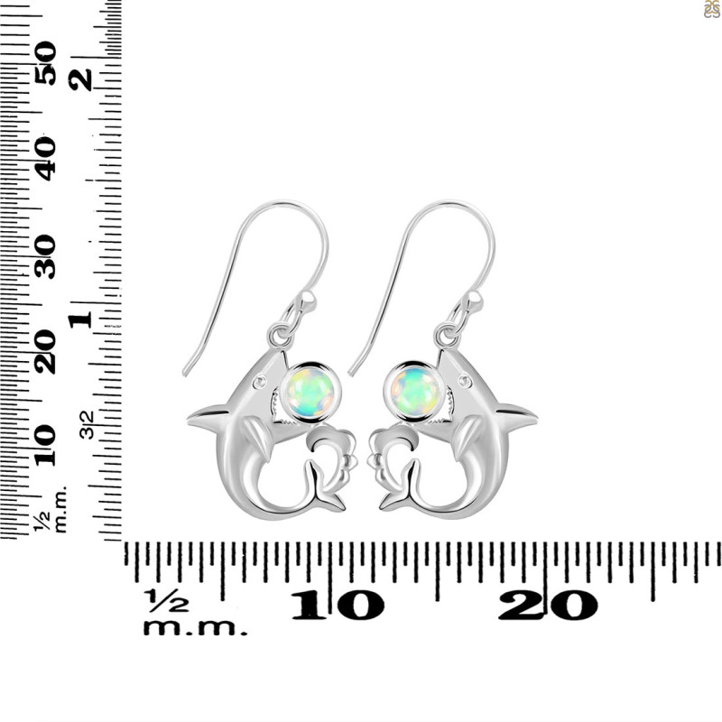 Opal Shark Earring OPL-RUE-12.