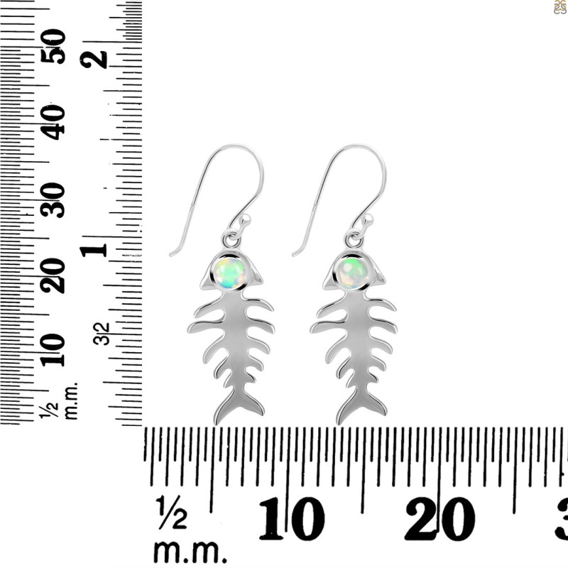 Opal Fish Bone Earring OPL-RUE-17.