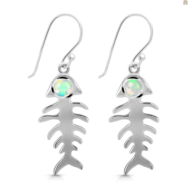 Opal Fish Bone Earring OPL-RUE-17.