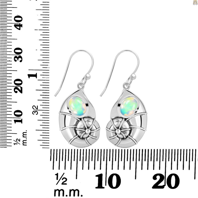 Opal Snail Earring OPL-RUE-18.