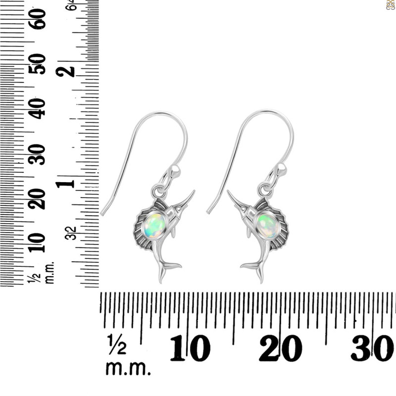 Opal Sail Fish Earring OPL-RUE-25.