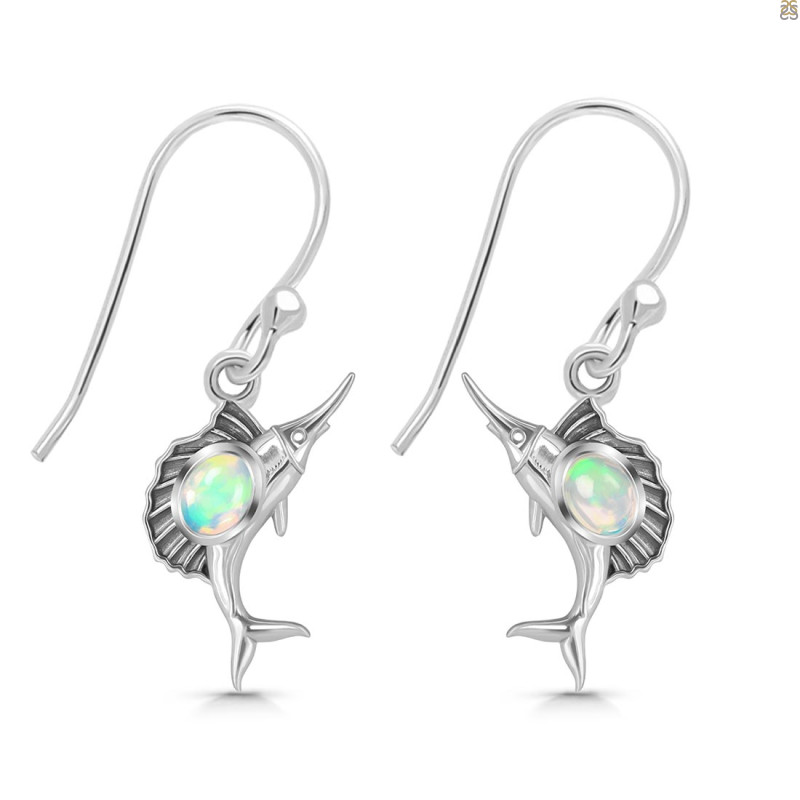 Opal Sail Fish Earring OPL-RUE-25.