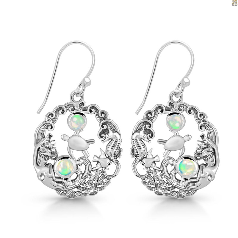 Opal Sea Life Earring OPL-RUE-29.