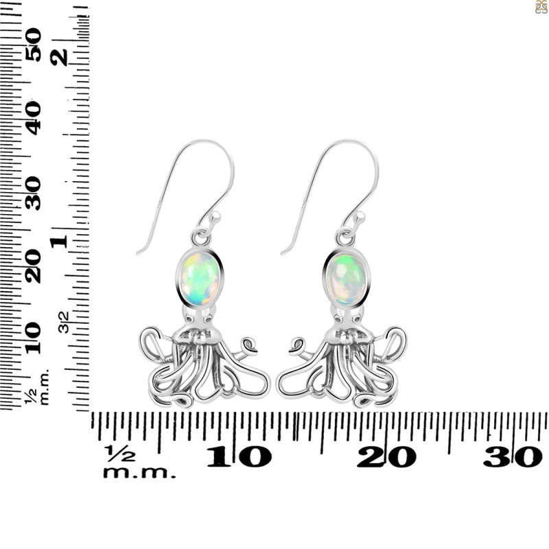 Opal Octopus Earring OPL-RUE-46.