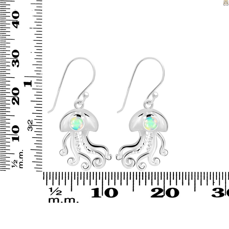 Opal Jelly Fish Earring OPL-RUE-47.
