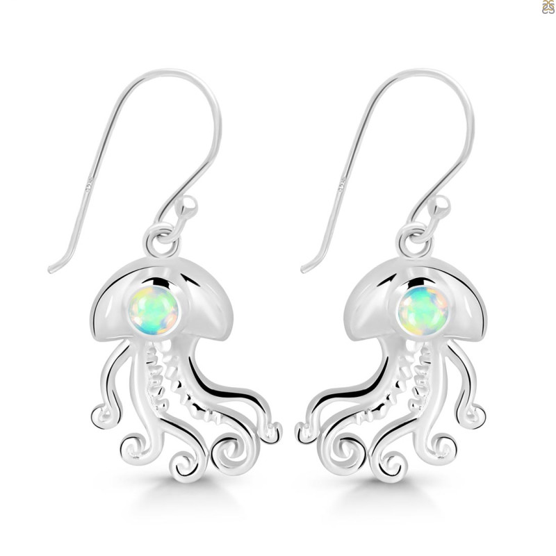 Opal Jelly Fish Earring OPL-RUE-47.