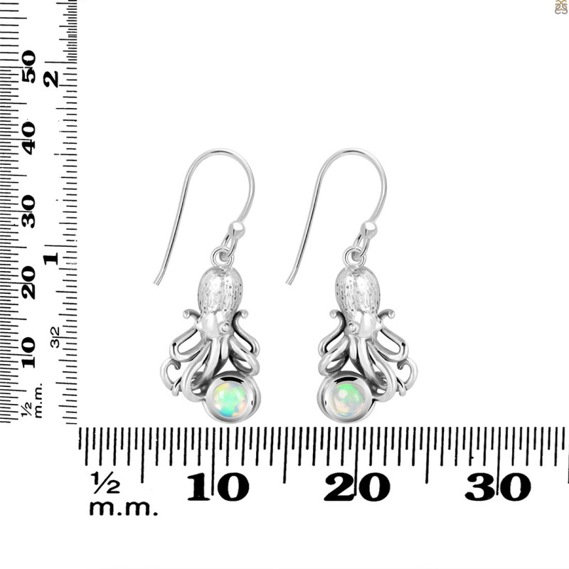 Opal Octopus Earring OPL-RUE-48.