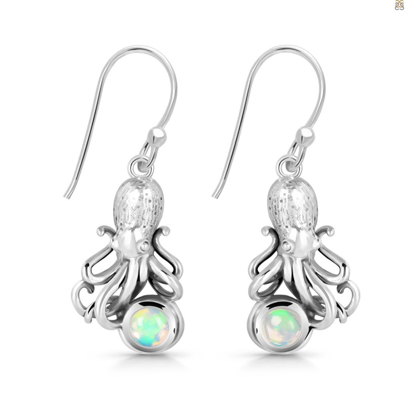 Opal Octopus Earring OPL-RUE-48.