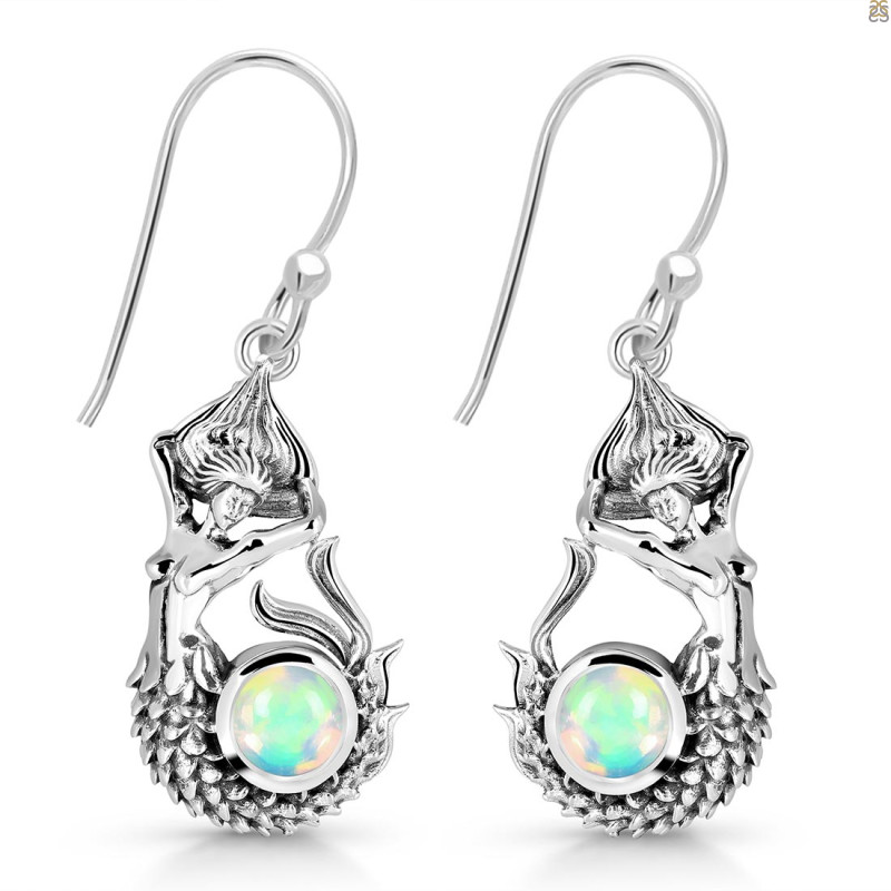 Opal Mermaid Earring OPL-RUE-51.