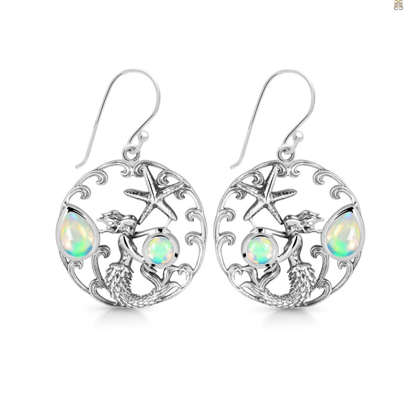 Opal Mermaid & Star Fish Earring OPL-RUE-52.