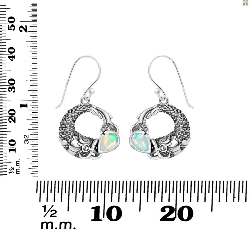 Opal Fish Earring OPL-RUE-56.