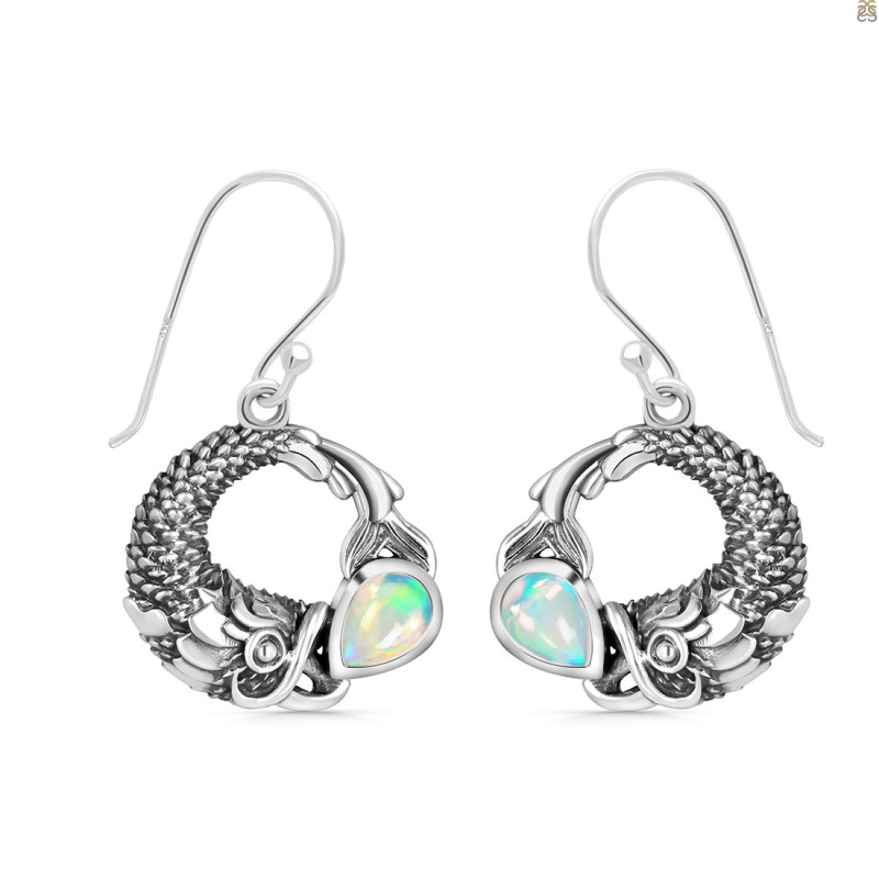 Opal Fish Earring OPL-RUE-56.