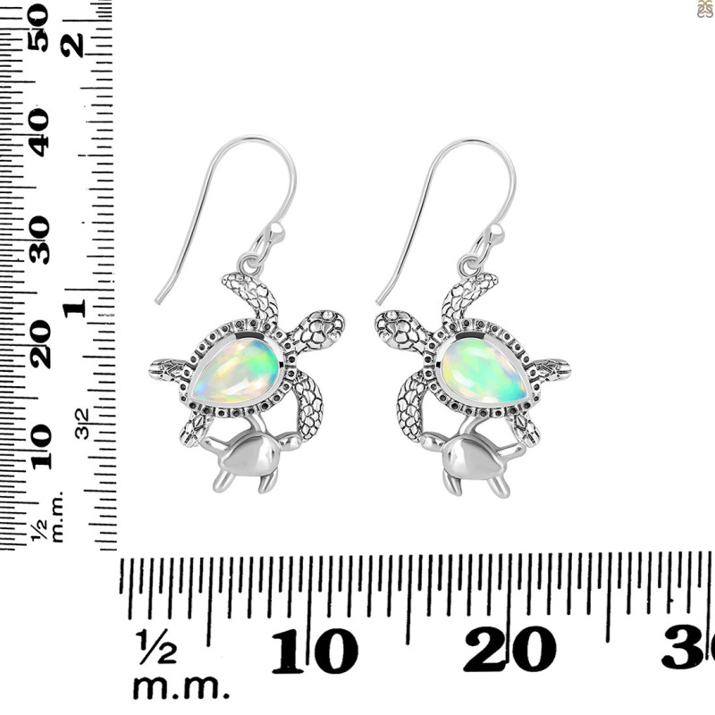 Opal Turtle Earring OPL-RUE-58.