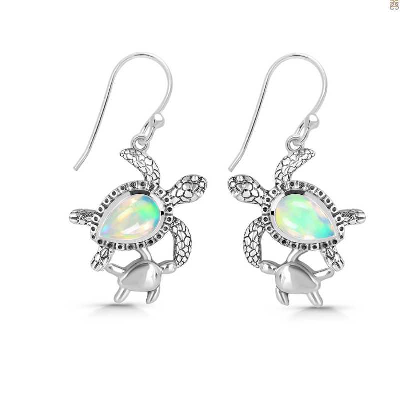 Opal Turtle Earring OPL-RUE-58.
