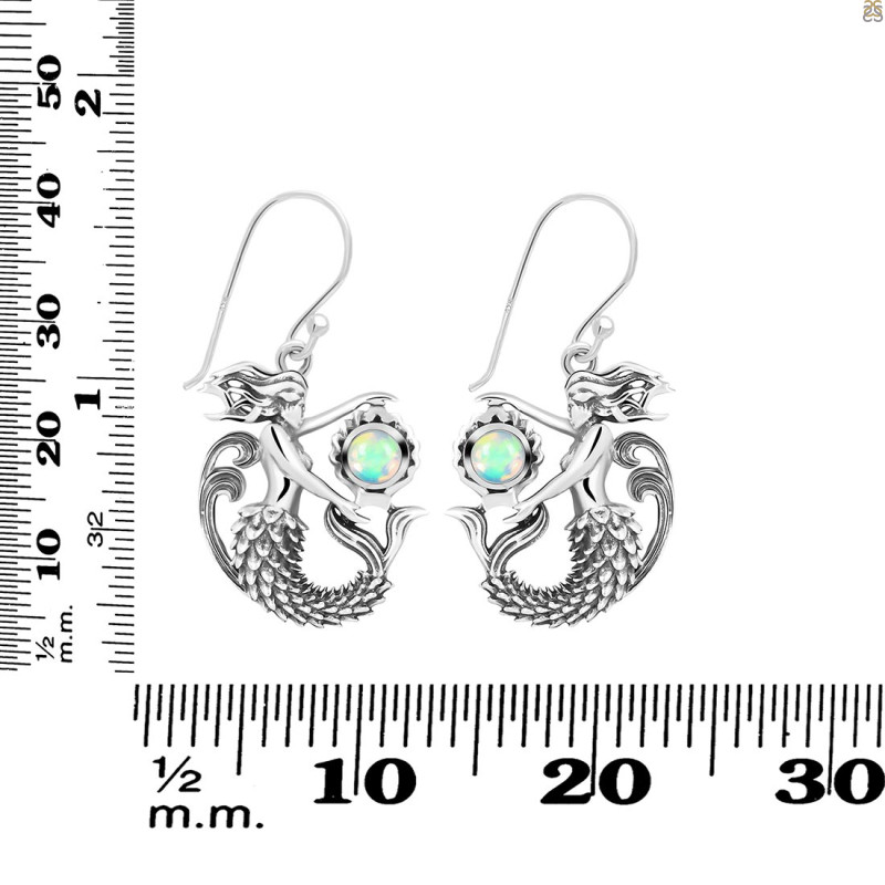 Opal Mermaid Earring OPL-RUE-59.