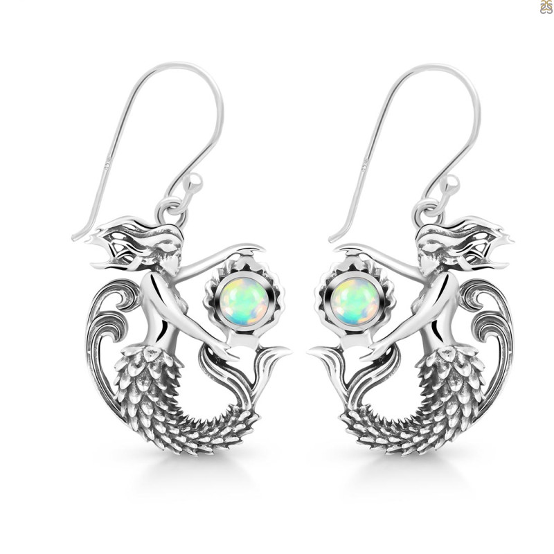 Opal Mermaid Earring OPL-RUE-59.