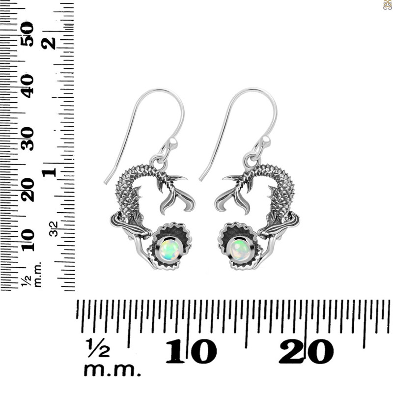 Opal Mermaid & Oyster Earring OPL-RUE-64.