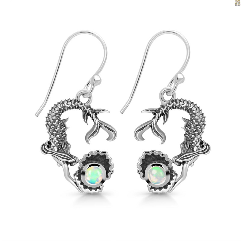 Opal Mermaid & Oyster Earring OPL-RUE-64.