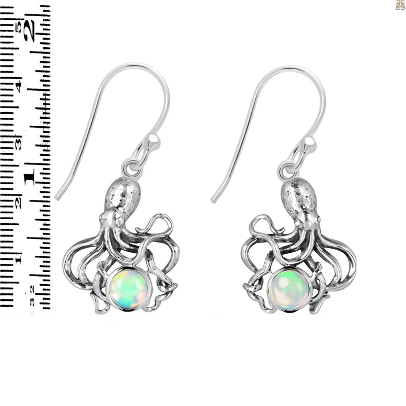Opal Octopus Earring OPL-RUE-65.