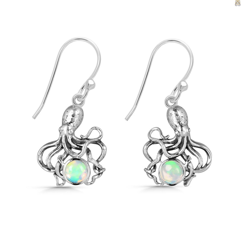 Opal Octopus Earring OPL-RUE-65.