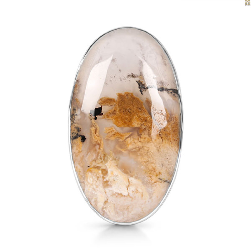 Plume Agate Ring-R-Size-10 PLA-2-16