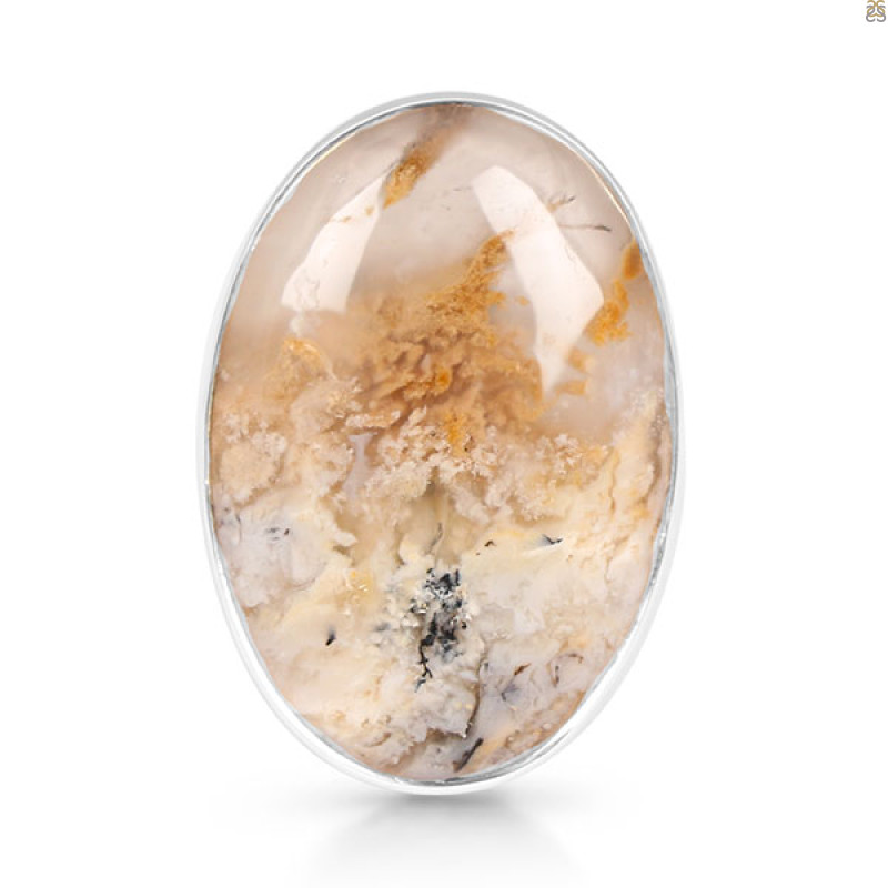 Plume Agate Ring-R-Size-10 PLA-2-33