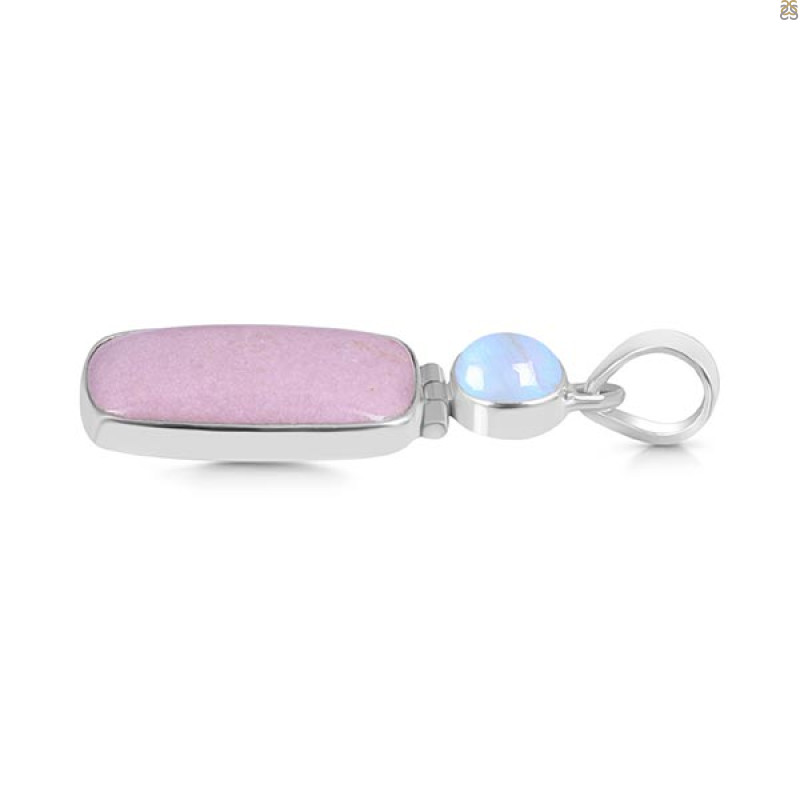 Phosphosiderite/Moonstone Pendant-2SP PPD-1-19
