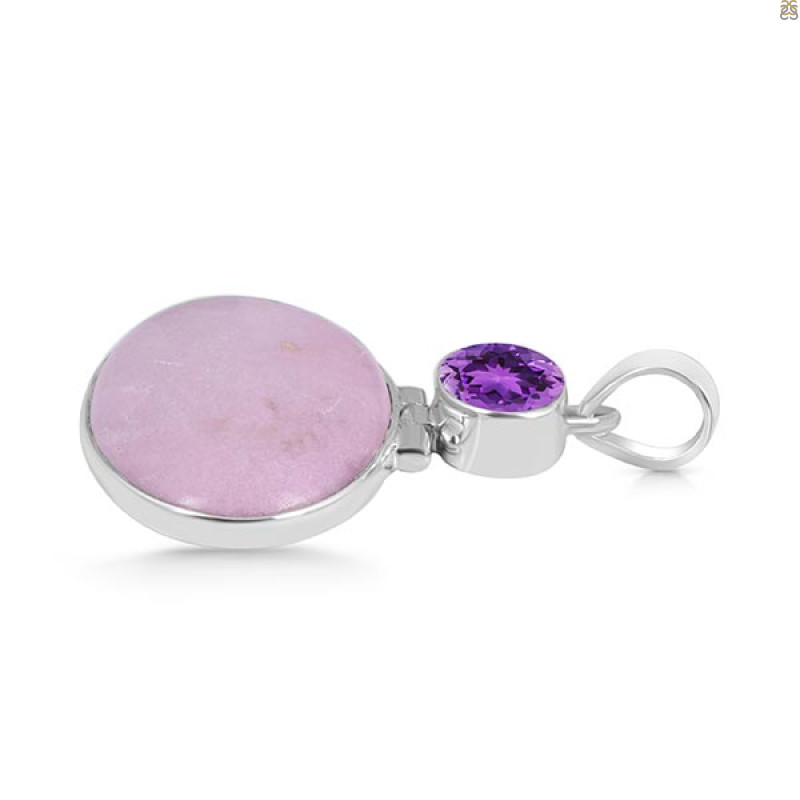 Phosphosiderite/Amethyst Pendant-2SP PPD-1-2