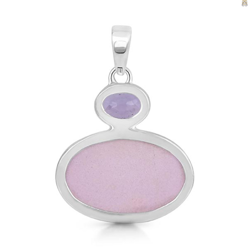 Phosphosiderite/Amethyst Pendant-2SP PPD-1-23
