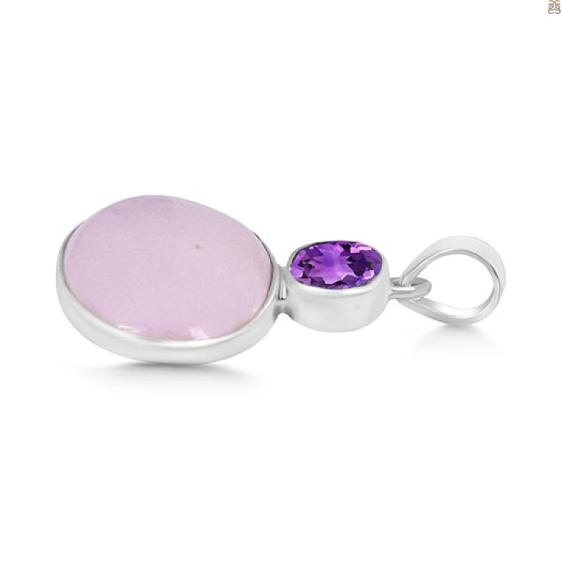 Phosphosiderite/Amethyst Pendant-2SP PPD-1-23