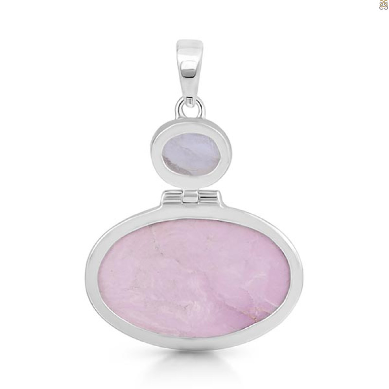 Phosphosiderite/Moonstone Pendant-2SP PPD-1-29