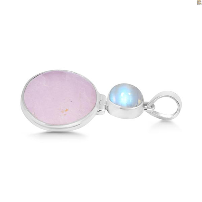 Phosphosiderite/Moonstone Pendant-2SP PPD-1-29