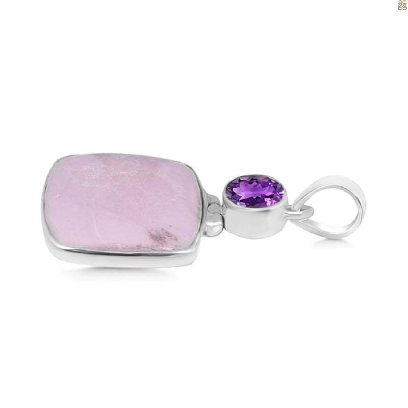 Phosphosiderite/Amethyst Pendant-2SP PPD-1-37