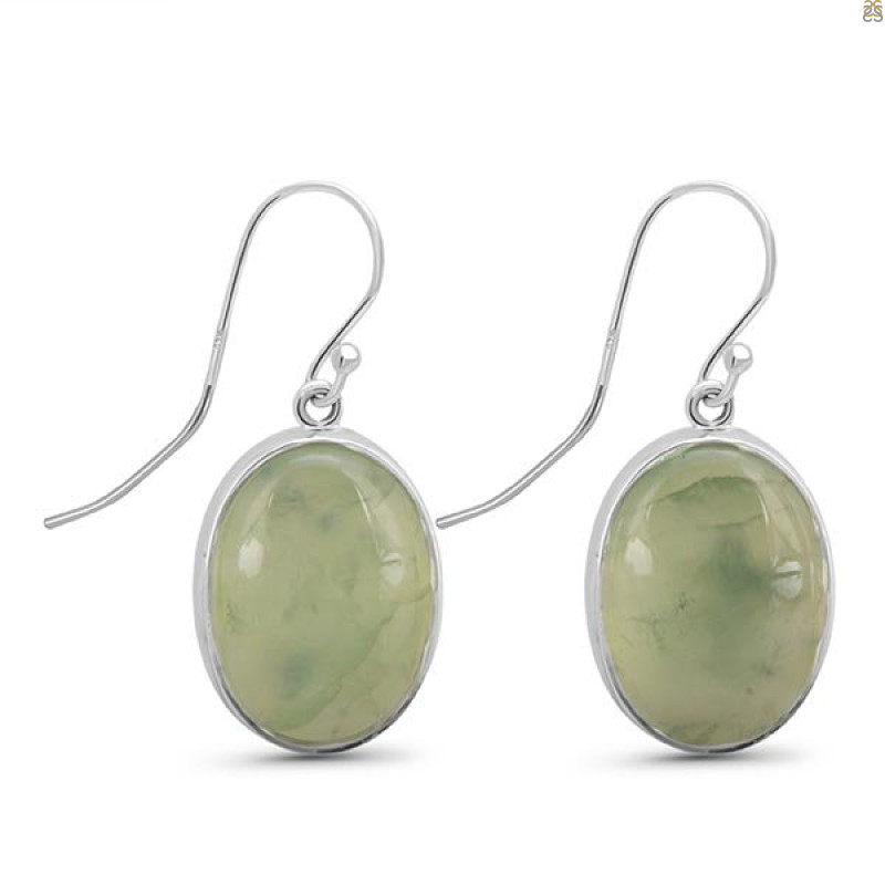 Prehnite Earring-E PRN-3-38