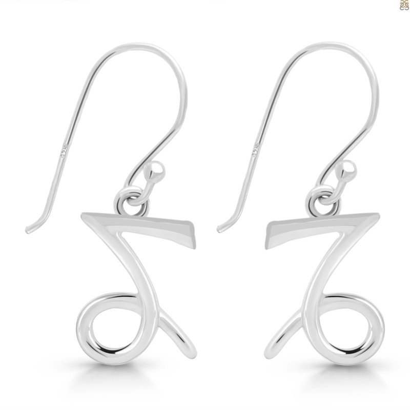 Capricorn Zodiac Earring PS-RDE-1494.