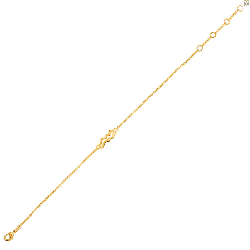 Aquarius Zodiac Plain Silver Jewelry Set PS-RDR-3088/RDE-1496/RDB-180/RDC-18.