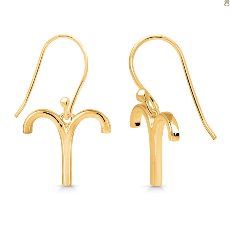 Aries Zodiac Plain Silver Jewelry Set PS-RDR-3098/RDE-1497/RDB-182/RDC-20.