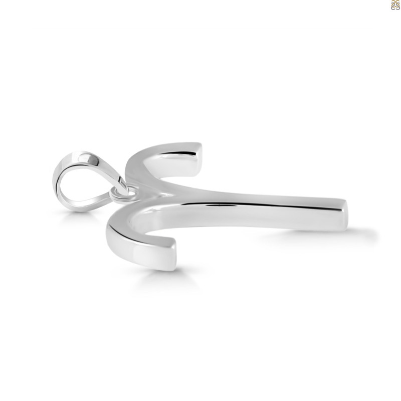 Aries Zodiac Plain Silver Jewelry Set PS-RDR-3098/RDE-1497/RDB-182/RDC-20.
