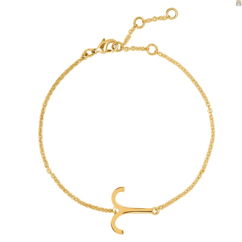 Aries Zodiac Plain Silver Jewelry Set PS-RDR-3098/RDE-1497/RDB-182/RDC-20.