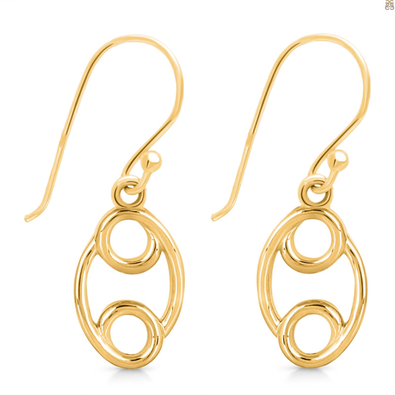 Cancer Zodiac Plain Silver Jewelry Set PS-RDR-3092/RDE-1500/RDB-185/RDC-23.